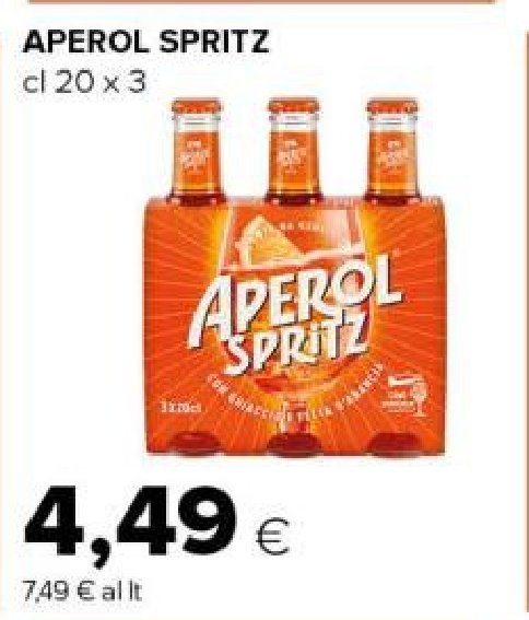 Aperol Spritz cl 20 x 3