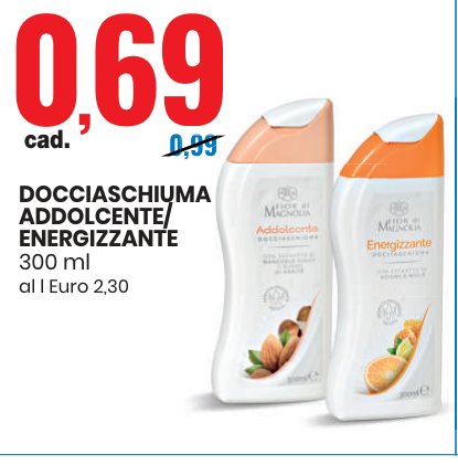Docciaschiuma addolcente/energizzante 300 ml