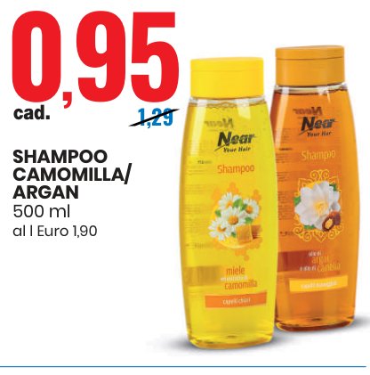 Shampoo camomilla/argan 500 ml