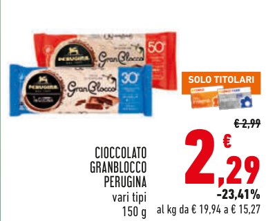 Cioccolato Gioccolato, vari tipi, 140 g