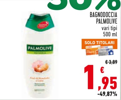 Bagno doccia Palmolive, vari tipi, 500 ml