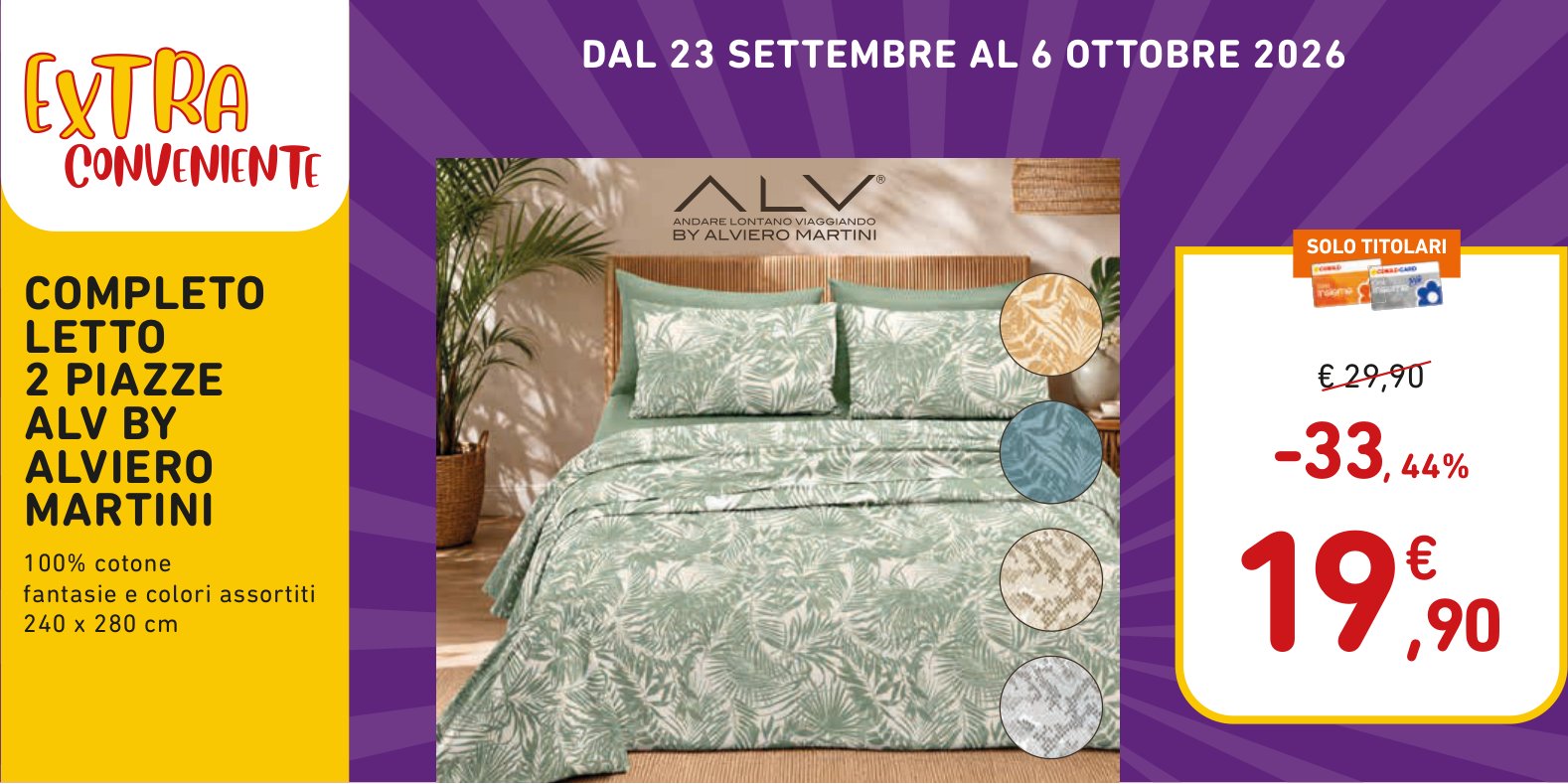 Completo letto 2 piazze ALV by Alviero Martini