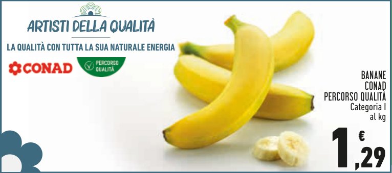 Banane Conad Percorso Qualità Categoria I