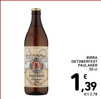 Birra Oktoberfest Paulaner 50 cl