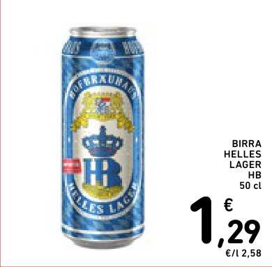 Birra Helles Lager HB 50 cl