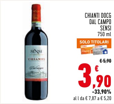 Chianti DOCG Dal Campo Sensi 750 ml