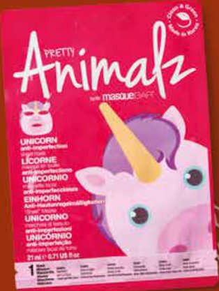 Maschera viso Pretty Animalz Unicorn