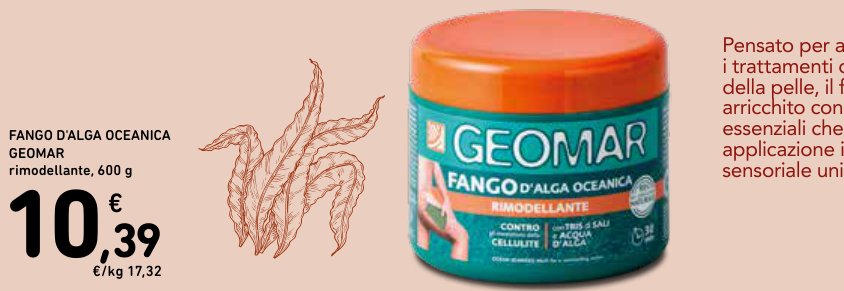 Fango d'alga oceanica Geomar rimodellante, 600 g