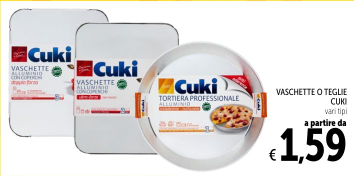 Vaschette o teglie Cuki