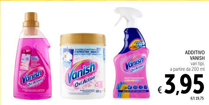 Additivo vari tipi, a partire da 200 ml
