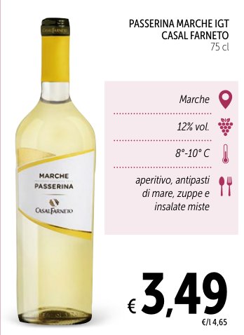 Passerina Marche IGT Casal Farneto 75 cl