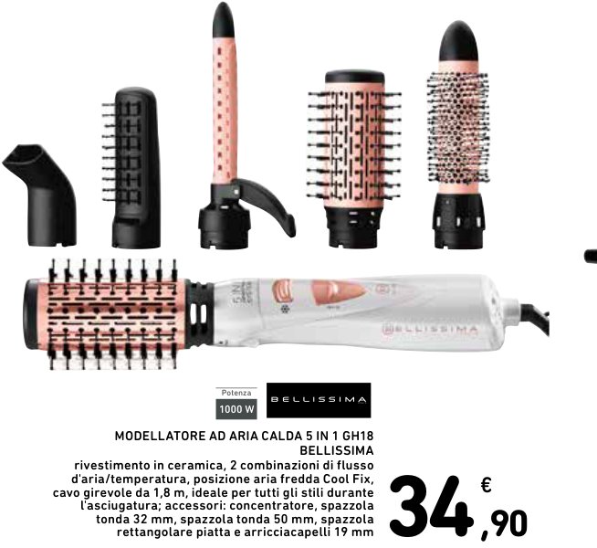 Modellatore ad aria calda 5 in 1 GH18