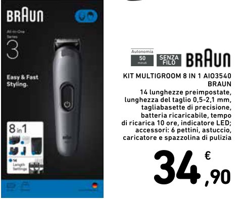 Kit Multigroom 8 in 1 A03540