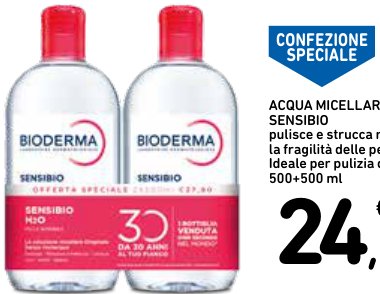 Sensibio H2O confezione speciale 500 ml + 500 ml