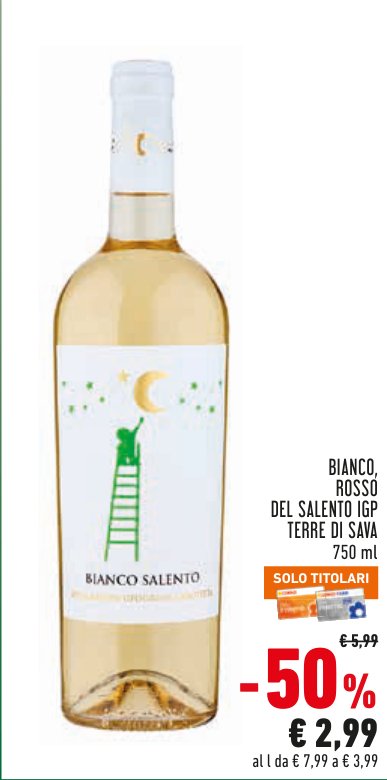Bianco, rosso del Salento IGP Terre di Sava 750 ml