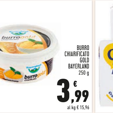 Burro chiarificato Gold Bayerland