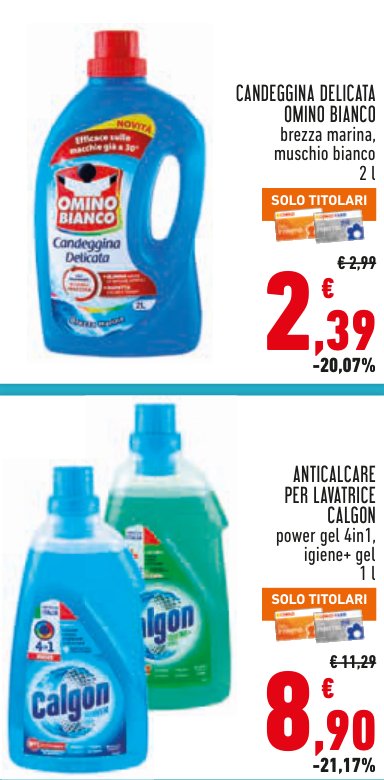 Anticalcare per lavatrice Calgon, vari tipi, 1 l