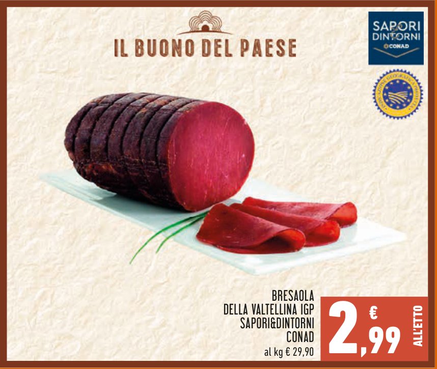 Bresaola della Valtellina IGP Sapori&Dintorni Conad
