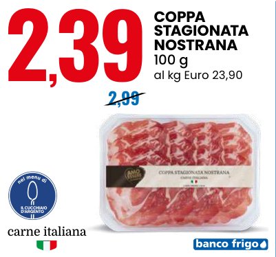 Coppa stagionata nostrana