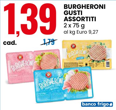 Burgeroni gusti assortiti