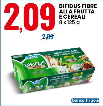 Bifidus fibre alla frutta e cereali