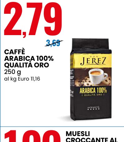 Caffè Arabica 100% Qualità Oro 250 g