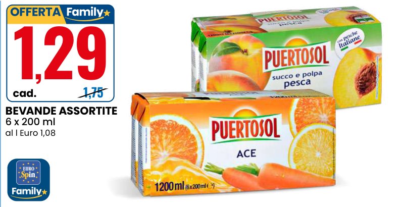 Bevande assortite 6 x 200 ml