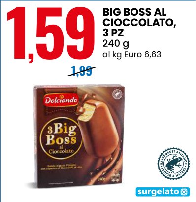 Big Boss al Cioccolato, 3 pz