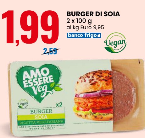 Burger di soia 2 x 100 g