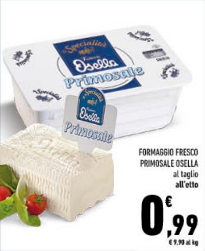 Formaggio fresco Primosale