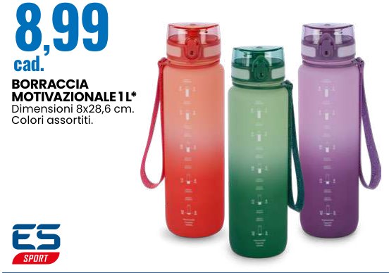 Borraccia motivazionale 1 l
