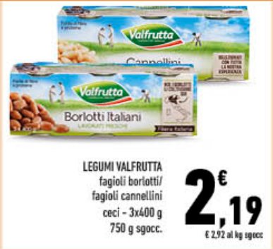 Legumi: fagioli borlotti, fagioli cannellini, ceci