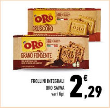 Frollini integrali vari tipi