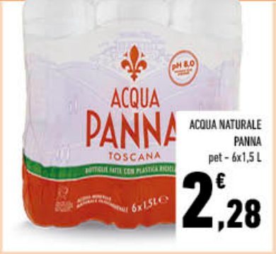 Acqua naturale Panna PET 6 x 1,5 L