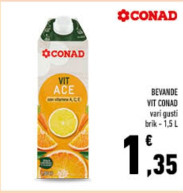Bevande VIT ACE vari gusti brick 1,5 L