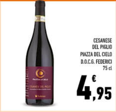 Cesanese del Piglio Piazza del Cielo D.O.C.G. Federici 75 cl