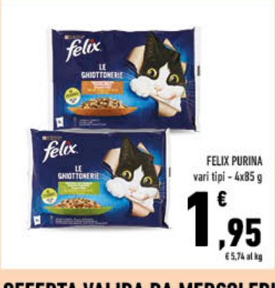 Felix Purina vari tipi 4 x 85 g
