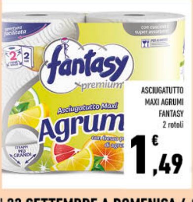 Asciugatutto Maxi Agrumi Fantasy 2 rotoli