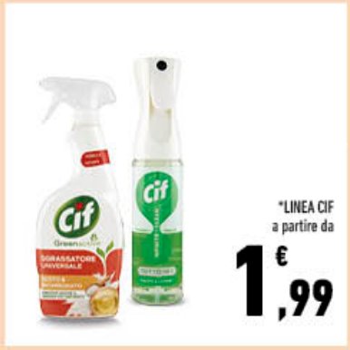 Linea Cif, vari prodotti