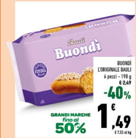 Buondì L'Originale 6 Pezzi 198 g