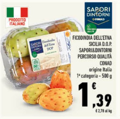 Ficodindia dell'Etna D.O.P., 500 g