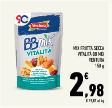 Mix Frutta Secca Vitalità BB Mix, 150 g