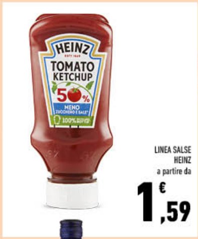 Tomato Ketchup 50% meno sale
