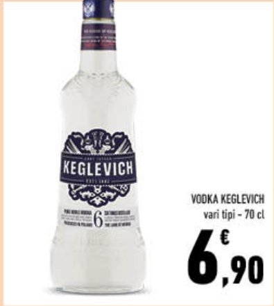 Vodka vari tipi 70 cl