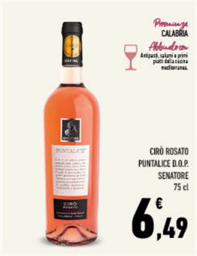 Cirò Rosato D.O.P. Puntalice Senatore