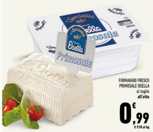 Formaggio fresco Primosale Osella