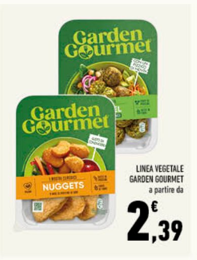 Linea vegetale Garden Gourmet
