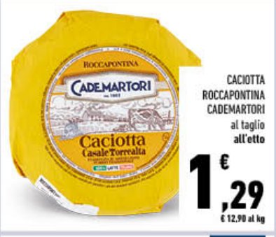Caciotta Rocc... Cademartori, al taglio