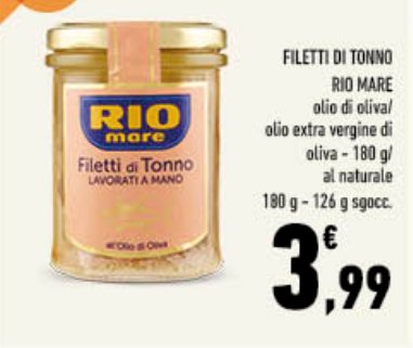 Filetti di Tonno Rio Mare all'olio di oliva o al naturale - 180 g