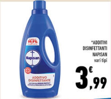 Additivo disinfettante Napisan, vari tipi